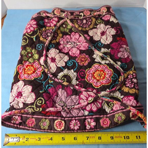 Very Bradley Drawstring Backpack Mod Floral Pink - Picture 5 of 5